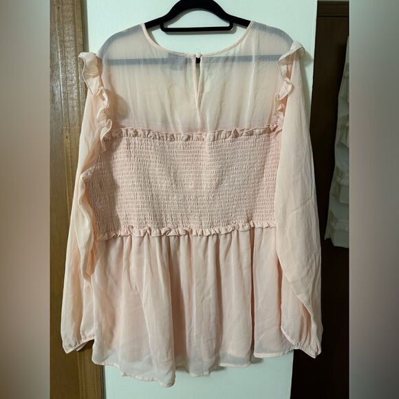 Torrid size 3 light pink blouse - Picture 3 of 3